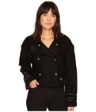 Blank Nyc Wool Crop Military Jacket In Riot Control (riot Control) Women's Coat