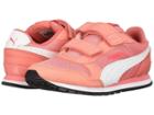 Puma Kids St Runner V2 Mesh V (little Kid) (shell Pink/puma White) Girl's Shoes