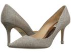 Badgley Mischka Noel (champagne Woven Metallic Fabric) Women's Shoes