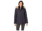 Lauren Ralph Lauren Diamond Quilted Sleeve W/ Toggle (dark Navy) Women's Coat