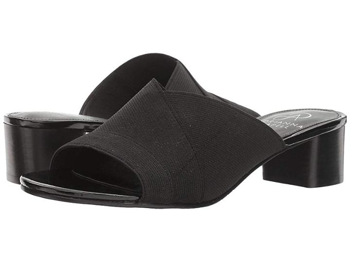 Adrianna Papell Theresa (black Waldo Stretch) Women's Sandals