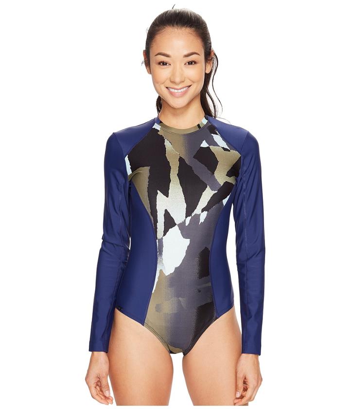 Lole Navagio One-piece Rashguard (lichen Santa Fe) Women's Swimsuits One Piece