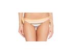 Rvca Horizon Stripe Cheeky Bottom (peach Out) Women's Swimwear