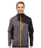 Spyder Thasos Windbreaker Shell Jacket (polar/black/bright Orange) Men's Coat