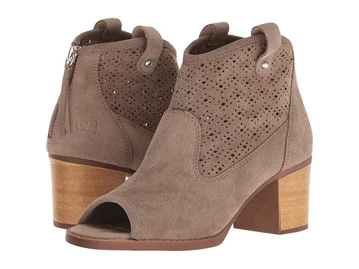 Dirty Laundry Trixie Peep Toe Bootie (exclusive Grey) Women's Clog/mule Shoes