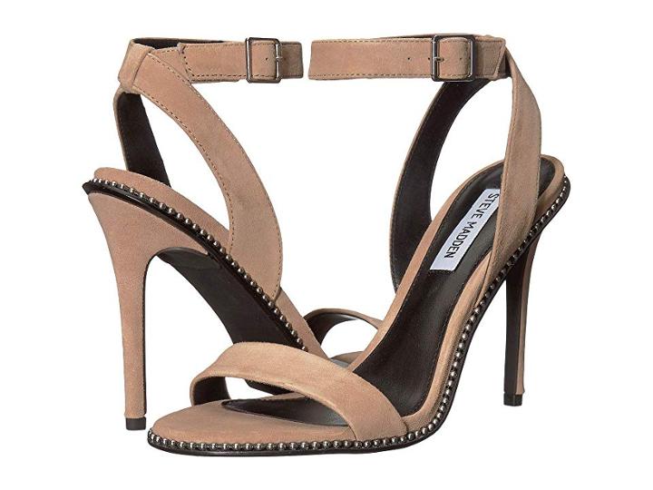 Steve Madden Sylvie Heeled Sandal (rose Suede) Women's Sandals