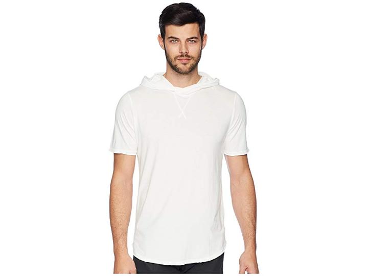 Threads 4 Thought Pace Short Sleeve Hoodie (soft White) Men's Short Sleeve Pullover