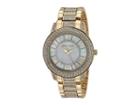 Steve Madden Ladies Roman Numeral Round Alloy Band Watch Smw173 (gold) Watches