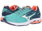 Mizuno Wave Catalyst 2 (turquoise/fiery Coral) Girls Shoes