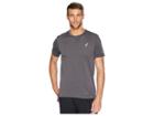 Asics Seamless Short Sleeve (dark Grey Heather) Men's Workout