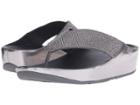 Fitflop Crystall Toe Post (pewter) Women's Sandals