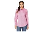 Wrangler Tough Enough To Wear Pinktm Long Sleeve Snap Front Print (pink) Women's Clothing