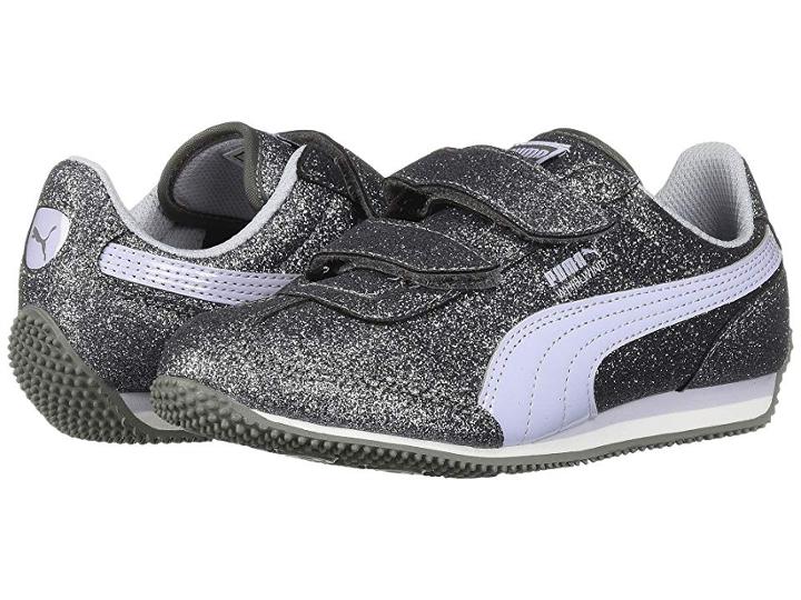 Puma Kids Whirlwind Glitz V (little Kid) (quiet Shade/icelandic Blue) Girls Shoes