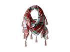 Collection Xiix College Plaid With Lurex Triangle (white Bright) Scarves
