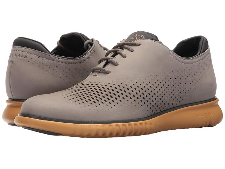 Cole Haan 2.zerogrand Lsr Wing (rock Ridge Nubuck/spruce Yellow) Men's Shoes