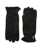 Polo Ralph Lauren Classic Lux Merino Gloves (polo Black) Wool Gloves