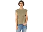 Joe's Jeans Adrienne Roll Sleeve Tee (heather Moss) Women's T Shirt