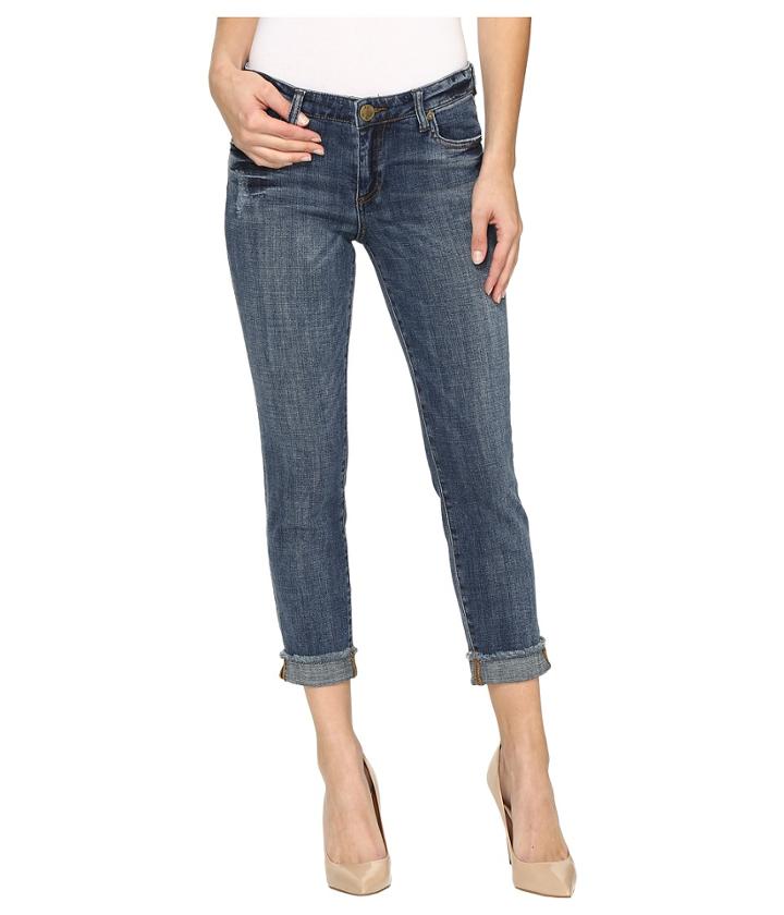 Kut From The Kloth Amy Crop Straight Leg In Dominant (dominant/medium Base Wash) Women's Jeans