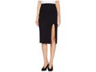 Three Dots Luxe Rib Pencil Skirt (black) Women's Skirt