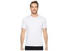 Nike Tailwind Short-sleeve Running Top (white/metallic Silver) Men's Clothing