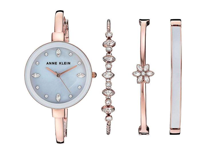 Anne Klein Ak-3352gyst (grey/rose Gold-tone) Watches