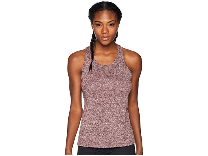 Nike Balance Cross-dye Veneer Dry Tank Top (burgundy Crush/heather/storm Pink/storm Pink) Women's Workout