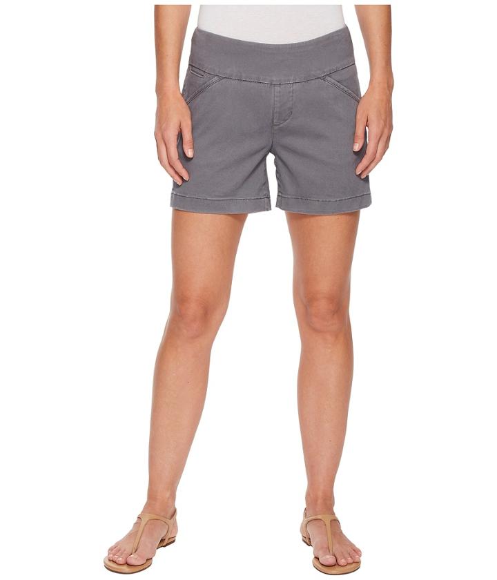Jag Jeans Ainsley Pull-on 5 Shorts In Bay Twill (grey Streak) Women's Shorts