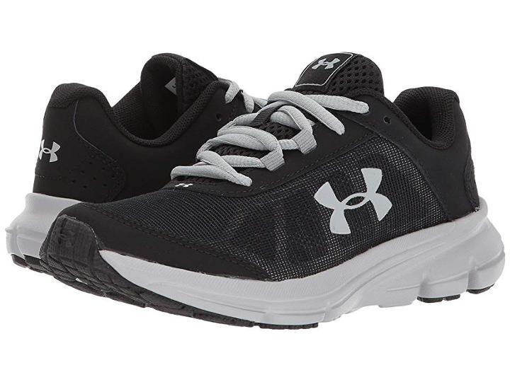 Under Armour Kids Ua Bps Rave 2 (little Kid) (black/overcast Gray) Boys Shoes
