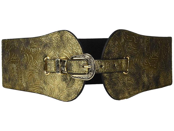 Steve Madden Metallic Stretch Belt (gold) Women's Belts