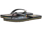 Quiksilver Molokai Wordmark (black/red/blue 1) Men's Toe Open Shoes