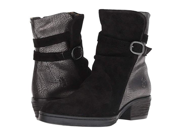 Fly London Cimp269fly (black/antique Silver Oil Suede/adraga) Women's Shoes