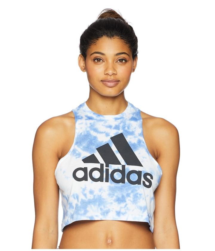 Adidas Festival Crop Top (white/hi-res Blue/carbon) Women's Sleeveless