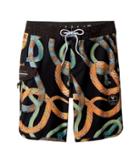 Vissla Kids Da Bush 4-way Stretch Boardshorts 17 (big Kids) (phantom) Boy's Swimwear