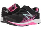 New Balance Kids Kvurgv2p (little Kid) (black/pink Glo) Girls Shoes