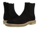 Frye Chris Crepe Chelsea (black Washed Waxed Suede) Men's Pull-on Boots