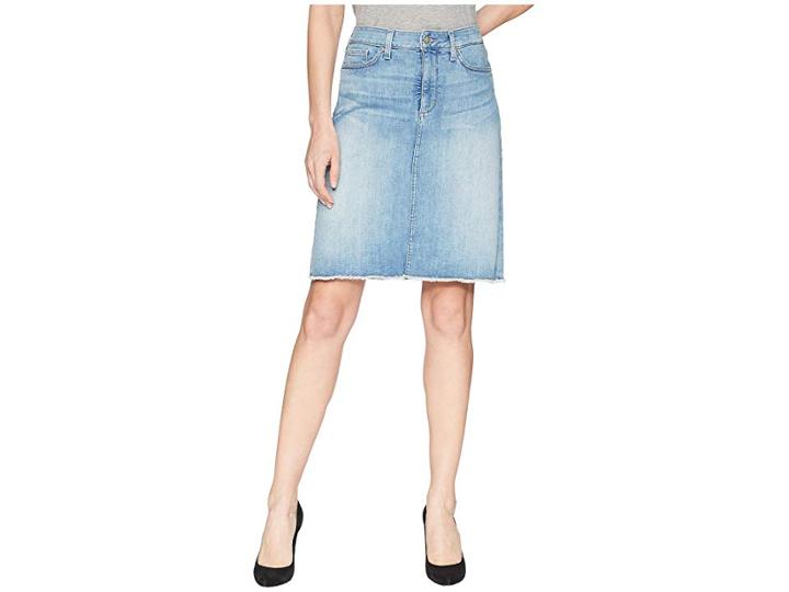 Nydj Skirt W/ Fray Hem In Dreamstate (dreamstate) Women's Skirt