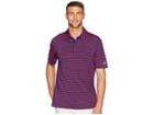 Adidas Golf Ultimate 2-color Stripe Polo (collegiate Navy/real Magenta) Men's Clothing