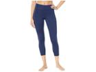 Reebok Workout Ready 7/8 Tights (collegiate Navy/collegiate Navy) Women's Casual Pants