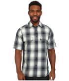 Woolrich Enroute S/s Shirt (deep Indigo Plaid) Men's Short Sleeve Button Up