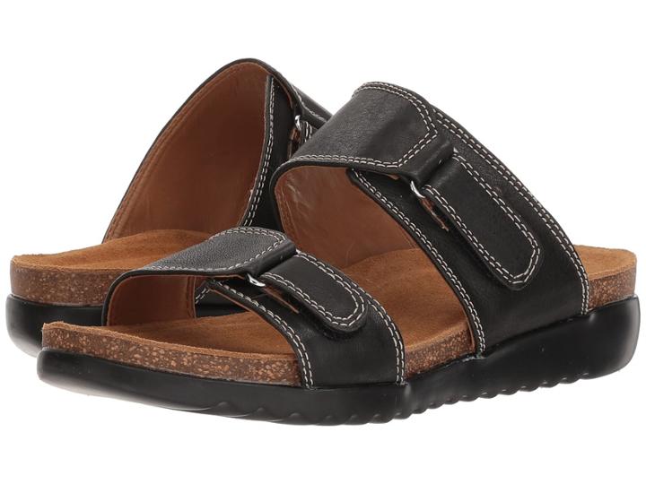 Comfortiva Evita (black Cow Oily Veg) Women's Sandals