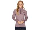The North Face Tech Glacier 1/4 Zip (black Plum Heather) Women's Coat