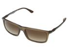 Ray-ban 0rb4214 (matte Transparent Brown) Fashion Sunglasses