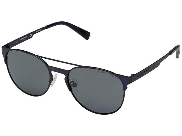 Kenneth Cole Reaction Kc7224 (matte Blue/smoke Polarized) Fashion Sunglasses
