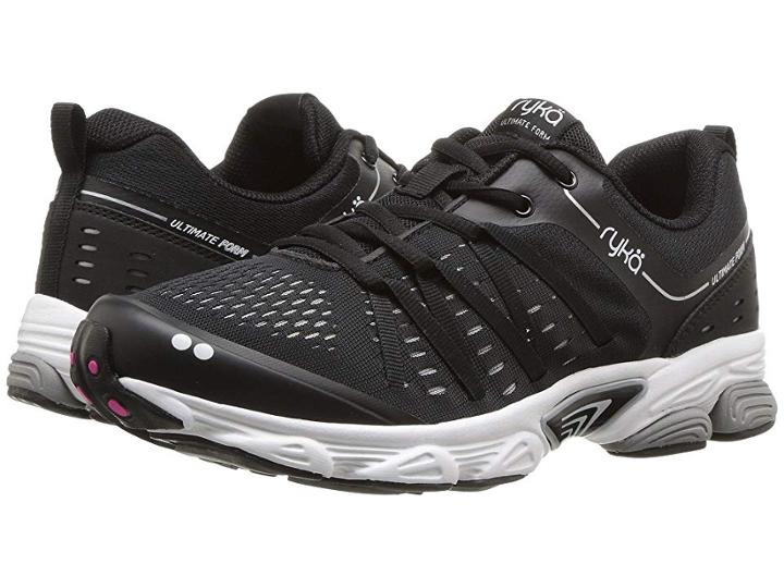 Ryka Ultimate Form (black/chrome Silver/athena Pink) Women's Shoes