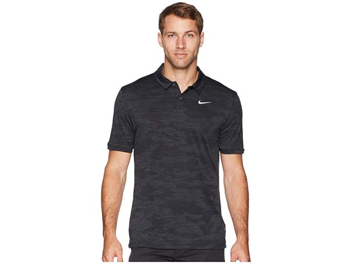Nike Golf Zonal Cooling Polo Camo (anthracite/black/flint Silver) Men's Clothing
