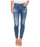 Ag Adriano Goldschmied Farrah Skinny Ankle In 14 Years Blue Nile Destructed (14 Years Blue Nile Destructed) Women's Jeans