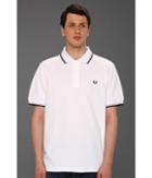 Fred Perry Twin Tipped Fred Perry Polo (white/ice/navy) Men's Short Sleeve Pullover