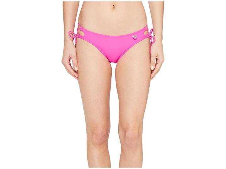 Body Glove Smoothies Tie Side Mia Bottoms (flamingo Pink) Women's Swimwear