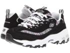 Skechers D'lites Interlude (black Multi) Women's Lace Up Casual Shoes