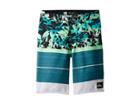 Quiksilver Kids Slab Island Boardshorts (big Kids) (atlantic Deep) Boy's Swimwear